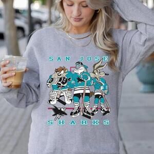 San Jose Shark Unisex Sweater, Looney Tunes Shirt, Sport Sweatshirt S
